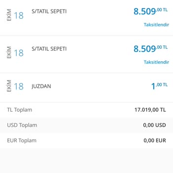 Tatil Sepeti 2 Defa Çekilen Tatil Ücreti