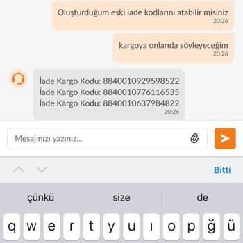 Horoz Lojistik İade Kargo Almıyor