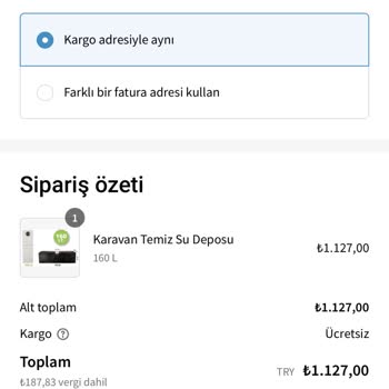 Https://karavanmalzemeleri.com.tr/ Ücretsiz Kargo Yalanı