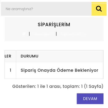 Geldimarket Sipariş Sorunu, Ödeme Yaptım Ama Ödeme Yapılmadı Görünüyor
