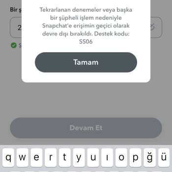 Snapchat Erişim Engeli Arıza