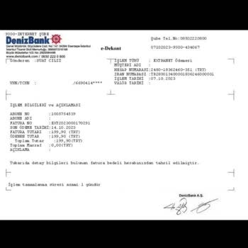 Extranet Ödenmiş Fatura Ödenmiş Görünüyor