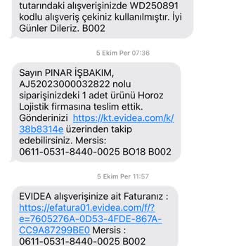 Horoz Lojistik Teslim Olmayan Şifonyer