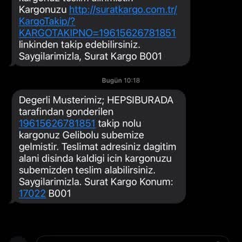 Sürat Kargo Gelibolu Şube Teslim Edemeyeceği Ürünü Neden Alıyor