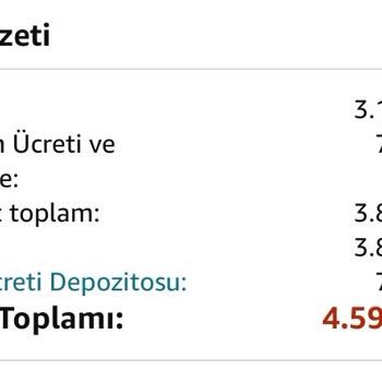 Türkiye'den Satın Alınan Amazon Germany Ürünü Kargo Ücreti