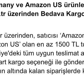 Türkiye'den Satın Alınan Amazon Germany Ürünü Kargo Ücreti