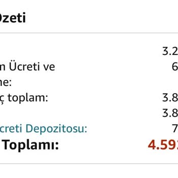 Türkiye'den Satın Alınan Amazon Germany Ürünü Kargo Ücreti