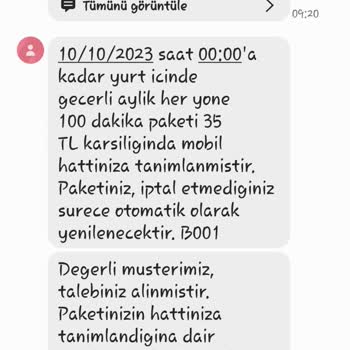 Türk Telekom Konuşma Paketi Ücreti Yanlış Hesaplandı
