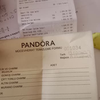 Pandora Mücevher Pandora Yüzük Soyulması Ve Değişim Kabul Edilmemesi.