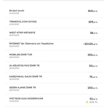 Akbank Ek Kart Ücreti Yansıtılmış Olmaması Gerekirken