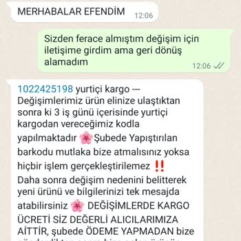 Tuba Mutioğlu Ürün Defolu İade Yok Değişim Ücreti İstiyorlar