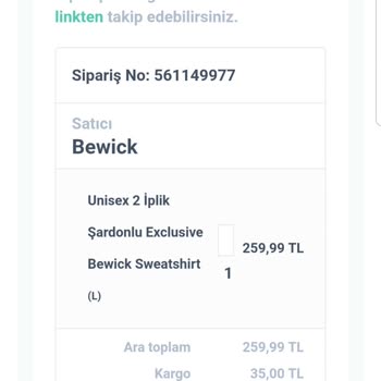 Bewick (Instagram: Bewickclothing) 20 Gündür Bekliyorum Daha Sipariş Hazırlanıyor