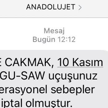 Anadolu Jet Türk Hava Yolları Mağduriyet