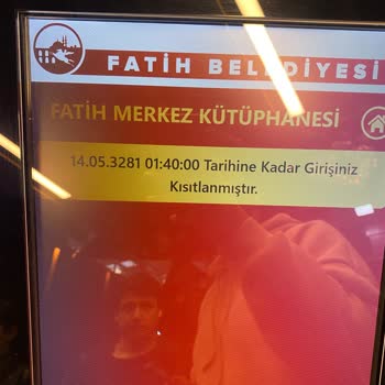 Fatih Belediyesi Fatih Merkez Kütüphanesi Kalıcı Ban