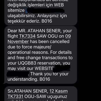 THY Türk Hava Yollarının Mağdur Bırakması