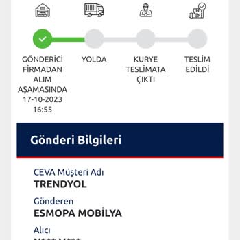 CEVA Logistics Kargonun Hala Yola Çıkmaması Ve Teslim Edilmemesi