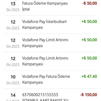 Vodafone Pay Hesabımdan Para Silinmesi