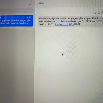Türk Kızılay'dan SMS Almak İstemiyorum