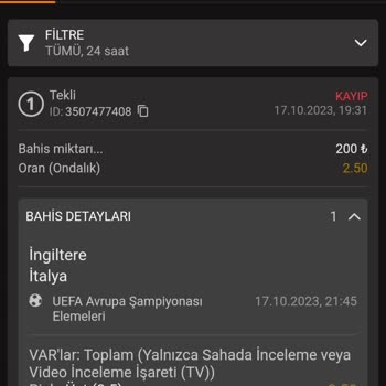 Rinabet Bahis Sitesi Bahis Sonuçlarını Yanlış Veriyor