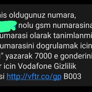 Vodafone Numara Taşıma Sorunu