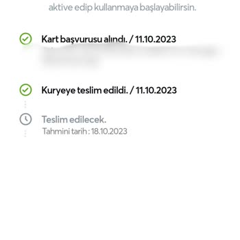Papara Kartımın Teslim Edilmemesi