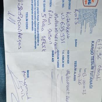 MNG Kargo Ürün Teslimatı Eksik Yapılmıştır.