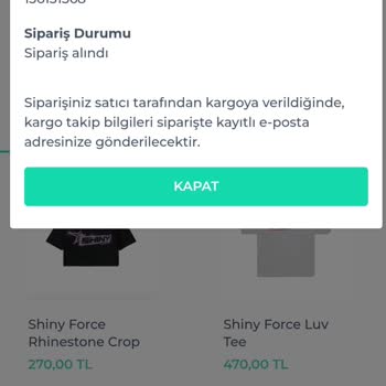 Shiny Force Kargoya Hâlâ Verilmedi