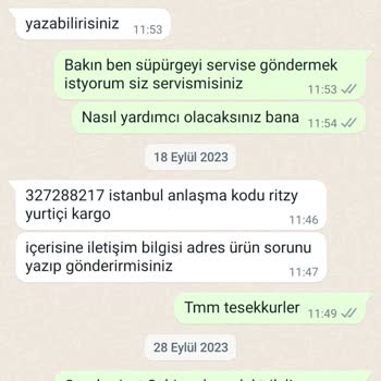 Robo Süpürge Servisi Ürünüm Hakkında Bilgi Vermiyor