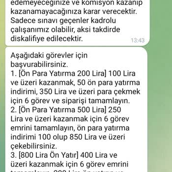 Telegram Hepsiburadawork.com İçin İş Şikayet
