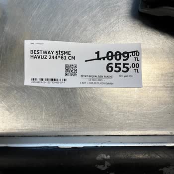 A101 Etiket Fiyatı Hk.