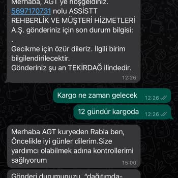 AGT Kurye (aynigunteslim.com) 15 Gündür Teslim Edilemeyen Kargo