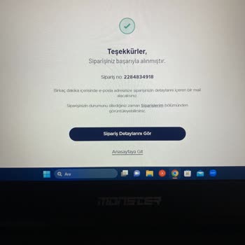 Teknosa İnternet Alışverişinde Verdiğim Sipariş