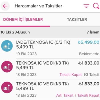 Teknosa İnternet Alışverişinde Verdiğim Sipariş
