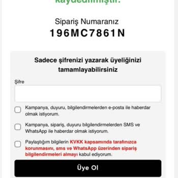 Oyku Wear Siparişimle İlgili Sorunlar Ve Geri Ödeme Talebi
