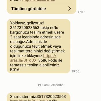Aras Kargo Kargomu Teslim Etmiyor