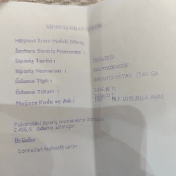 English Home Para İadem Yapılmıyor