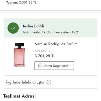 Boyner Sıfır Aldığım Parfüm Kullanılmış Geldi