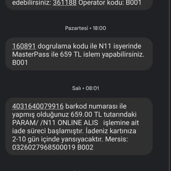Para İade @N11