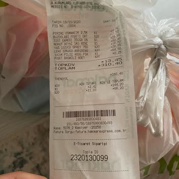 Trendyol Market (Hakmar Ekspres Şifa) Siparişim Eksik Yanlış Geldi!