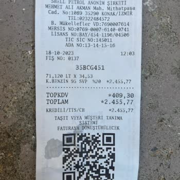 Shell İstasyonundan Alınan Yakıtın Depo Kapasitesi İle Uyuşmaması Hk