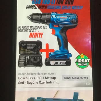 Delfi Market Lojistik Pazarlama Satılan Bosch Matkap Seti Ve Gönderilmeyen 103 Parça