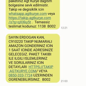 Amazon Ve AGT Kurye İş Birliğinde Yaşanan Teslimat Sorunu