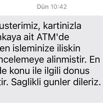 Halkbank ATM'si Ziraat Kartımla Yatırdığım Paramı Yuttu.
