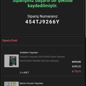 Benim Hocam Yayınevi Siparişimin Tedarik Süreci Ve Hiç Kimseye Ulaşamamak Acil Yardım