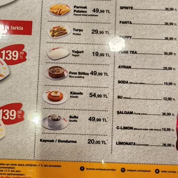 Baydöner Restaurant Girişindeki Elektronik Tabelalarda Fiyat Aldatmacası!
