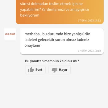 Trendyol Loş Ojos Firmasının İade Kabulünde İnanılmaz Tutumu