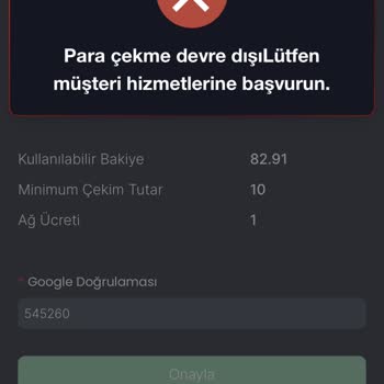 Minterests Nft Paramı Çekemiyorum ve Sitede Sorunumu Çözmüyor