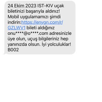 Enuygun.com Bilet Bilgilerim Yok