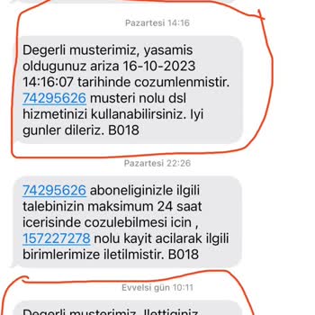 Türk Telekom İnternet Sağlayıcısı Altyapı Arıza Kaydı Açmasına Rağmen İlgilenmiyor