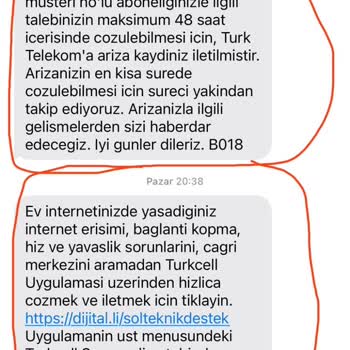 Türk Telekom İnternet Sağlayıcısı Altyapı Arıza Kaydı Açmasına Rağmen İlgilenmiyor